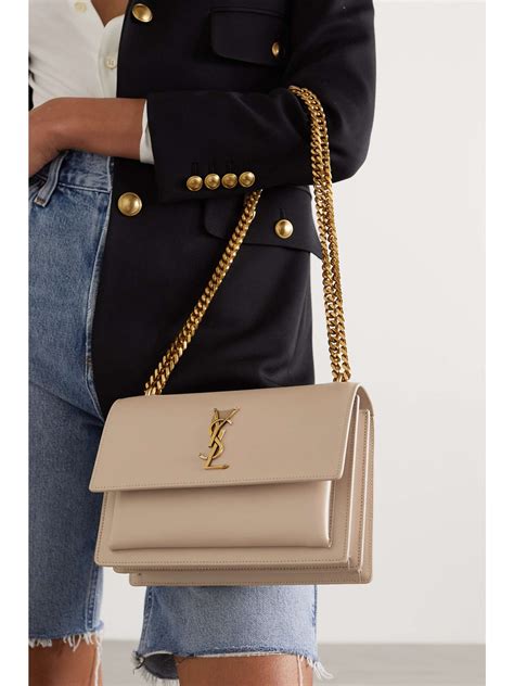 ysl sunset bag beige|ysl sunset medium chain bag.